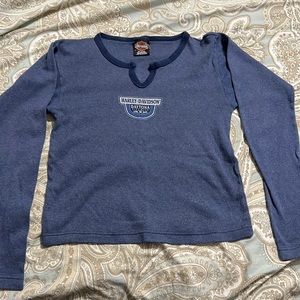 Vintage Harley Davidson Daytona Beach Bike Week 2002 Women’s Long Sleeve Shirt M